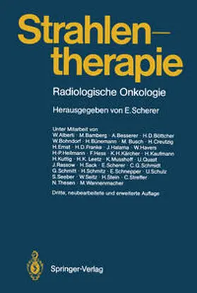 Scherer |  Strahlentherapie | eBook | Sack Fachmedien