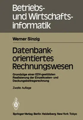 Sinzig |  Datenbankorientiertes Rechnungswesen | eBook | Sack Fachmedien