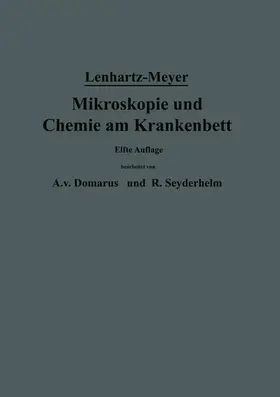 Lenhartz / Meyer / Domarus |  Mikroskopie und Chemie am Krankenbett | Buch |  Sack Fachmedien