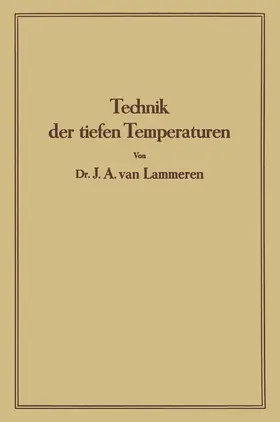 Lammeren |  Technik der tiefen Temperaturen | Buch |  Sack Fachmedien