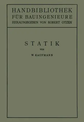 Kaufmann / Otzen |  Statik | Buch |  Sack Fachmedien