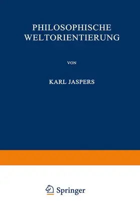 Jaspers |  Philosophische Weltorientierung | Buch |  Sack Fachmedien