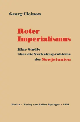 Cleinow |  Roter Imperialismus | Buch |  Sack Fachmedien