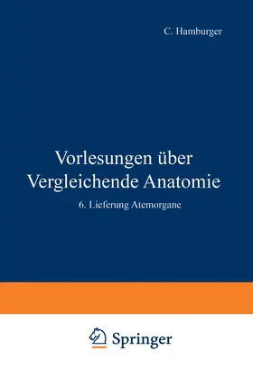 Bütschli / Buddenbrock / Hamburger |  Vorlesungen Über Vergleichende Anatomie | Buch |  Sack Fachmedien