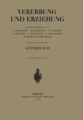 Busemann / Depdolla / Dresel |  Vererbung und Erziehung | Buch |  Sack Fachmedien