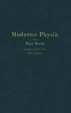 Born / Sauter |  Moderne Physik | Buch |  Sack Fachmedien