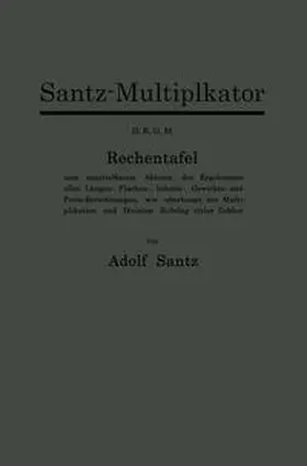 Santz | Santz-Multiplikator D.R.G.M. | E-Book | sack.de