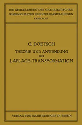 Doetsch / Courant |  Theorie und Anwendung der Laplace-Transformation | eBook | Sack Fachmedien