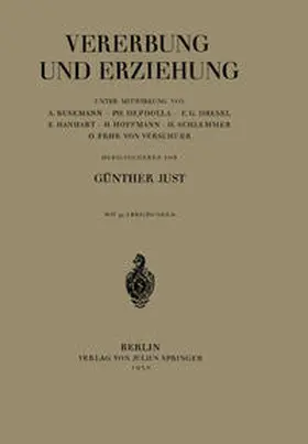 Busemann / Depdolla / Dresel |  Vererbung und Erziehung | eBook | Sack Fachmedien
