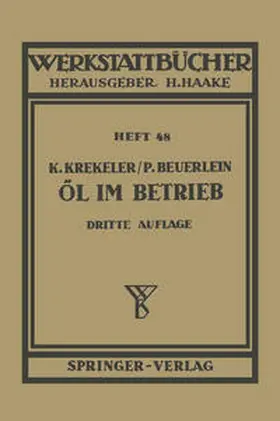 Krekeler / Beuerlein |  Öl im Betrieb | eBook | Sack Fachmedien