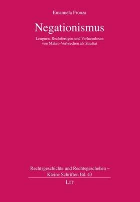 Fronza |  Negationismus | Buch |  Sack Fachmedien