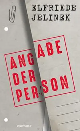 Jelinek |  Angabe der Person | eBook | Sack Fachmedien