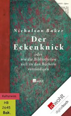 Baker |  Der Eckenknick | eBook | Sack Fachmedien