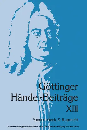 Marx / Sandberger |  Göttinger Händel-Beiträge, Band 13 | eBook | Sack Fachmedien