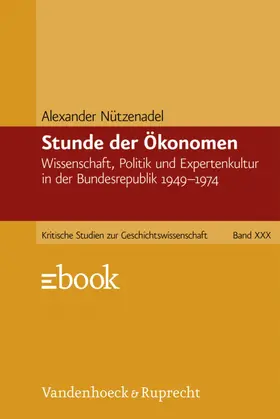 Nützenadel |  Stunde der Ökonomen | eBook | Sack Fachmedien