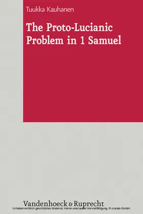 Kauhanen | The Proto-Lucianic Problem in 1 Samuel | E-Book | sack.de