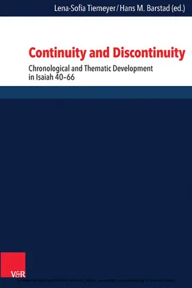 Tiemeyer / Barstad |  Continuity and Discontinuity | eBook | Sack Fachmedien