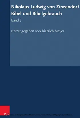 Meyer | Nikolaus Ludwig von Zinzendorf: Bibel und Bibelgebrauch | E-Book | sack.de