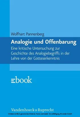 Pannenberg | Analogie und Offenbarung | E-Book | www2.sack.de