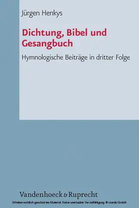 Henkys |  Dichtung, Bibel und Gesangbuch | eBook | Sack Fachmedien