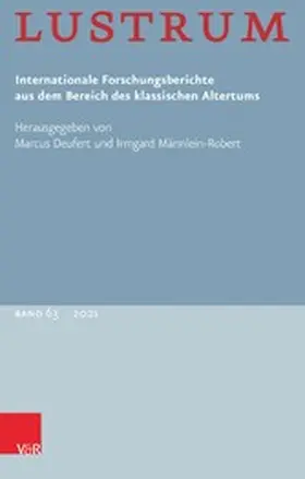 Deufert / Männlein-Robert |  Lustrum Band 63 - 2021 | eBook | Sack Fachmedien