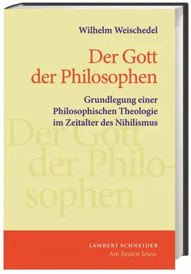 Weischedel |  Der Gott der Philosophen | Buch |  Sack Fachmedien