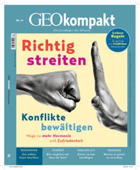 Schröder / Wolff |  GEOkompakt / GEOkompakt 63/2020 - Konflikte + Streit | Buch |  Sack Fachmedien