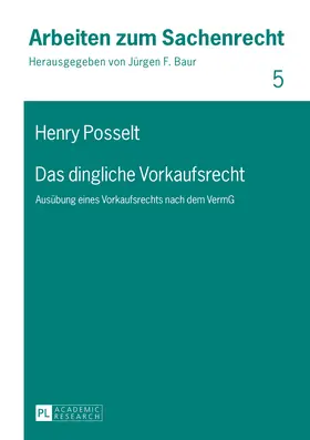 Posselt |  Das dingliche Vorkaufsrecht | eBook | Sack Fachmedien