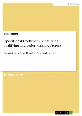 Peters |  Operational Exellence - Identifying qualifying and order winning factors | eBook | Sack Fachmedien