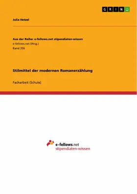 Hetzel |  Stilmittel der modernen Romanerzählung | eBook | Sack Fachmedien