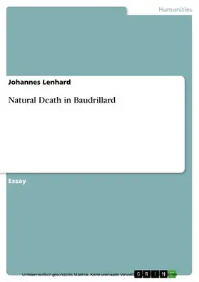 Lenhard |  Natural Death in Baudrillard | eBook | Sack Fachmedien
