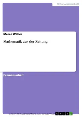 Weber |  Mathematik aus der Zeitung | eBook | Sack Fachmedien