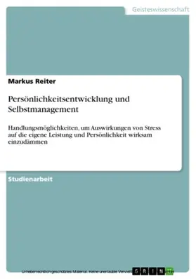 Reiter |  Persönlichkeitsentwicklung und Selbstmanagement | eBook | Sack Fachmedien