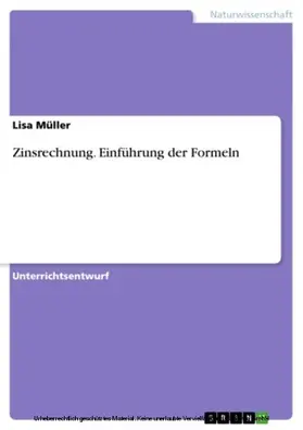 Müller |  Zinsrechnung. Einführung der Formeln | eBook | Sack Fachmedien