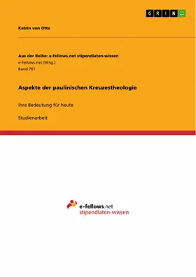 von Otte |  Aspekte der paulinischen Kreuzestheologie | eBook | Sack Fachmedien