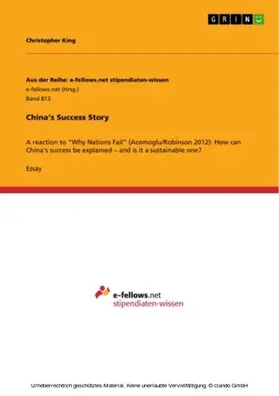 King |  China’s Success Story | eBook | Sack Fachmedien