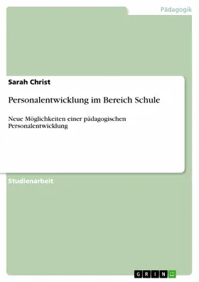 Christ |  Personalentwicklung im Bereich Schule | eBook | Sack Fachmedien