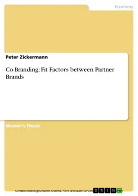 Zickermann |  Co-Branding: Fit Factors between Partner Brands | eBook | Sack Fachmedien