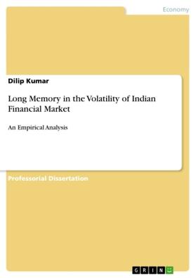 Kumar |  Long Memory in the Volatility of Indian Financial Market | Buch |  Sack Fachmedien