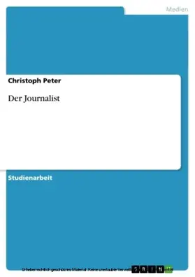 Peter |  Der Journalist | eBook | Sack Fachmedien