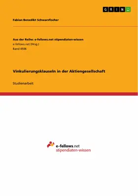 Schwarzfischer |  Vinkulierungsklauseln in der Aktiengesellschaft | eBook | Sack Fachmedien