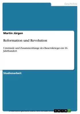 Jürgen |  Reformation und Revolution | eBook | Sack Fachmedien