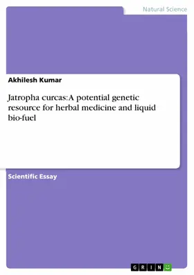Kumar |  Jatropha curcas: A potential genetic resource for herbal medicine and liquid bio-fuel | eBook | Sack Fachmedien