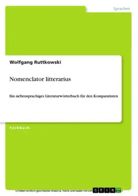 Ruttkowski | Nomenclator litterarius | E-Book | www2.sack.de