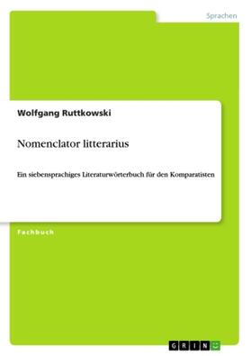 Ruttkowski |  Nomenclator litterarius | Buch |  Sack Fachmedien
