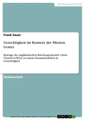 Sauer |  Gerechtigkeit im Kontext der Mission Gottes | eBook | Sack Fachmedien
