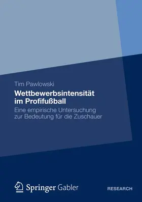 Pawlowski |  Wettbewerbsintensität im Profifußball | Buch |  Sack Fachmedien