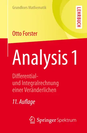 Forster |  Analysis 1 | eBook | Sack Fachmedien