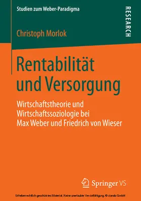 Morlok |  Rentabilität und Versorgung | eBook | Sack Fachmedien