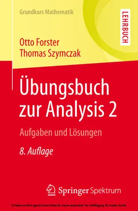 Forster / Szymczak |  Übungsbuch zur Analysis 2 | eBook | Sack Fachmedien